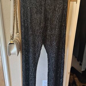 Sequin Black Pants